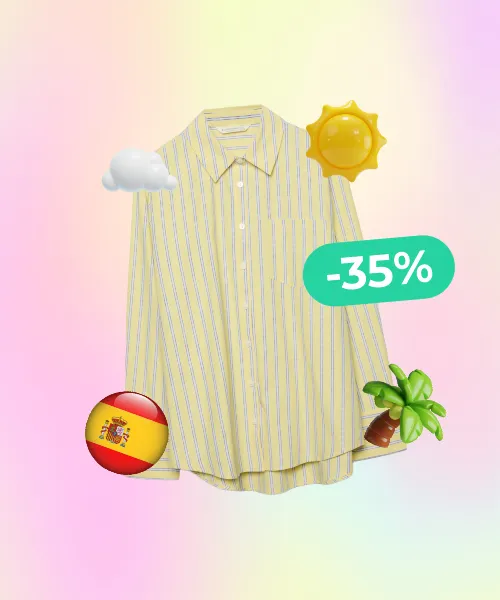 Basic striped poplin shirt with pocket