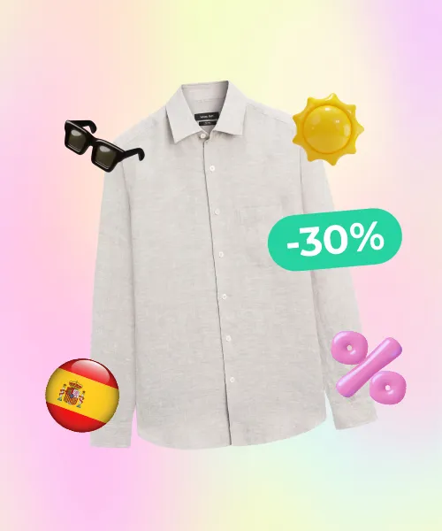 Regular fit linen shirt with pocket