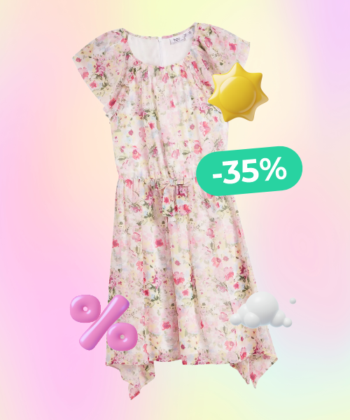 Children's dress with ruffles