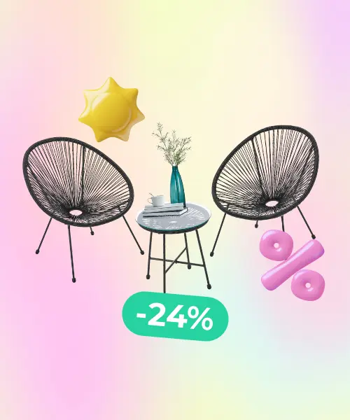 Balcony furniture set 3-Piece  