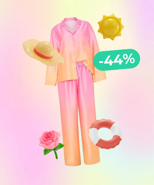 Signature Satin Long Pajama Set