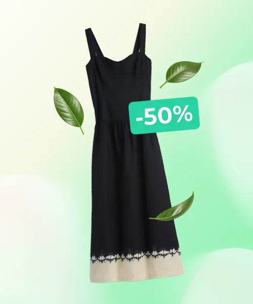 Black Linen Blend Drop-Waist Corset Maxi Dress