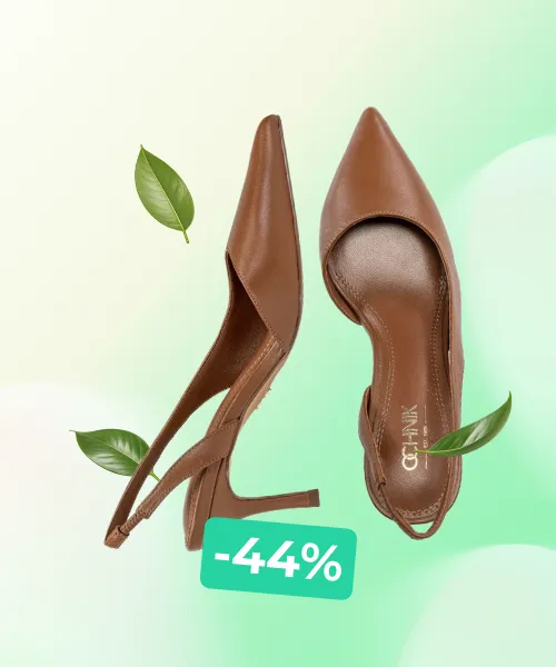 Brown open-toe pumps
