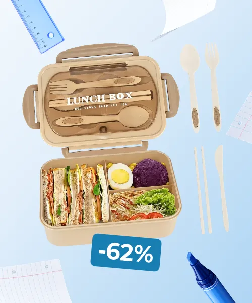 Lunchbox with cutlery