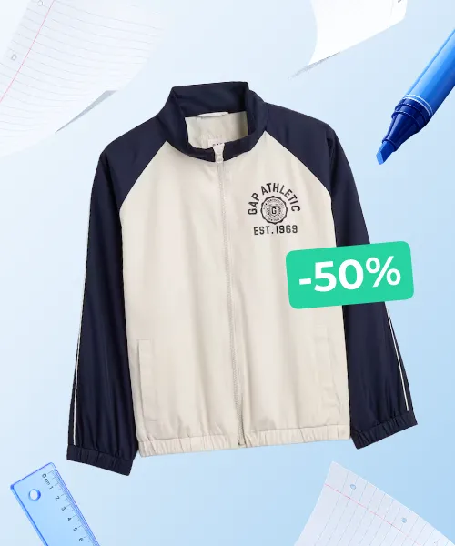 Blue Windbreaker Jacket