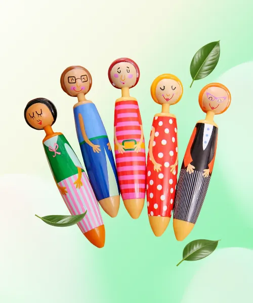 Leery Japanese Art Figurine Pen Set