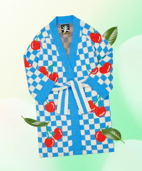Unisex Colorblock Plush Fleece Bathrobe