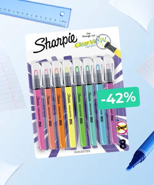 Sharpie Clear View Highlighter Sticks