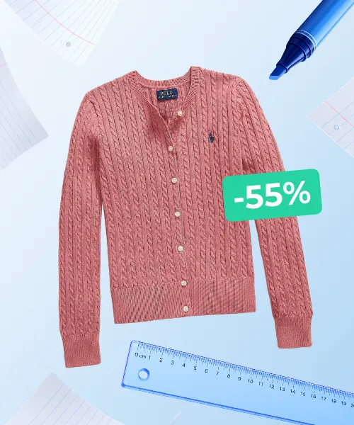 Mini-Cable Cotton Cardigan