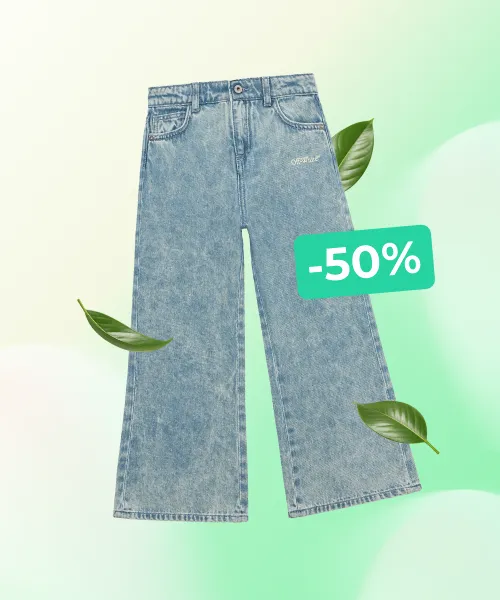 Diagonal Sketch Denim Pants