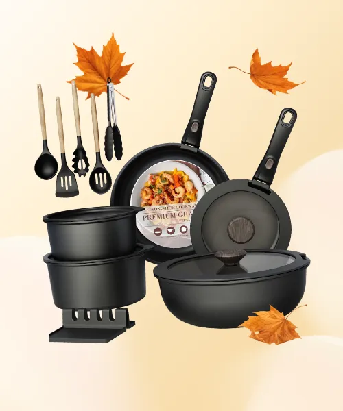 Astercook 21 Pcs Pots and Pans Set