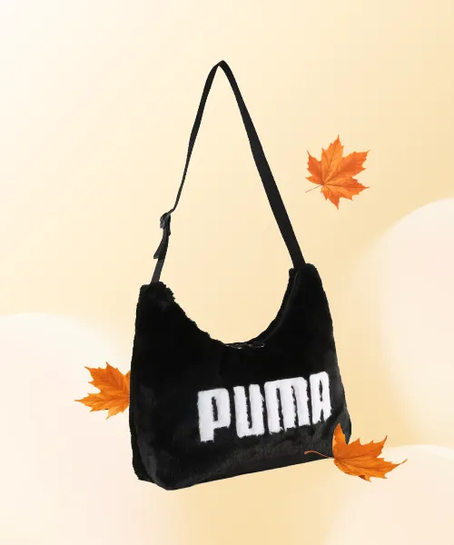 Puma Up Faux Fur Slouchy Hobo Bag