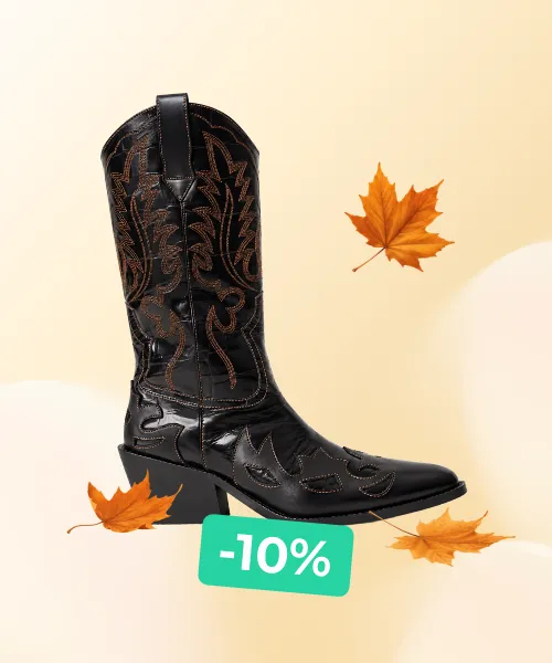 ASOS DESIGN Camryn Leather Cowboy Knee Boots