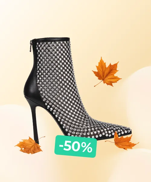 Simmi London Yaa Diamante High Ankle Boots in Black