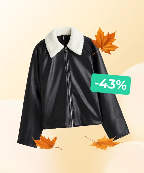 Jacket with Teddy Fleece Collar