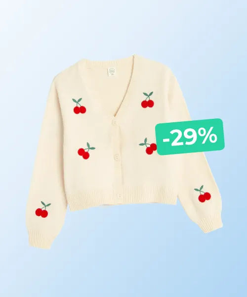 Cool Club, Girls' Cardigan