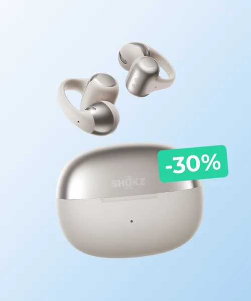 SHOKZ OpenDots Clip-On Headphones