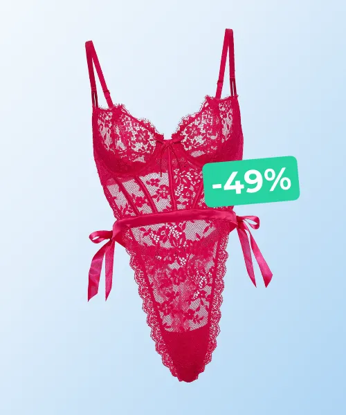 Wicked Unlined Lace Teddy