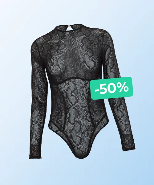 Lace Long-Sleeve Bodysuit