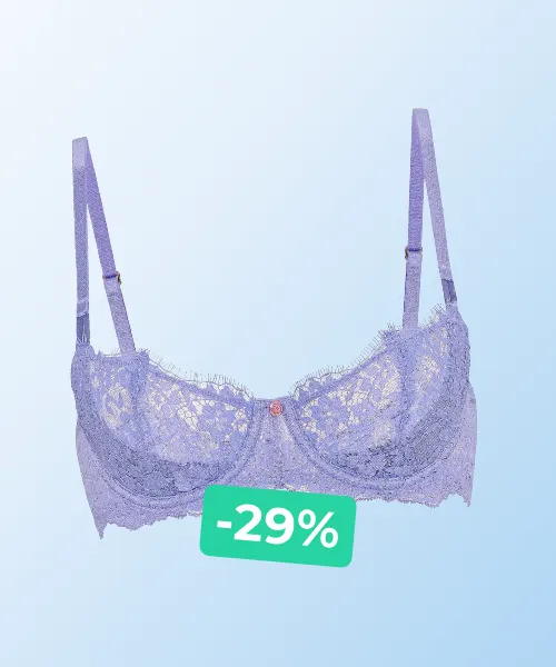 Unlined Lace Balconette Bra