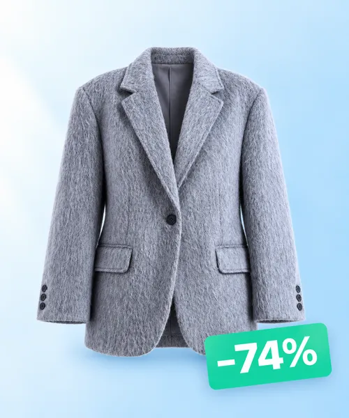 BLAZER COAT WITH WOOL