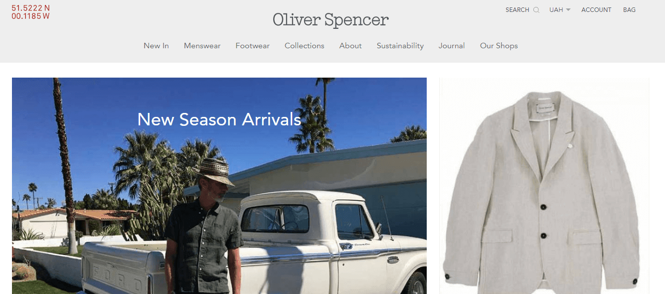 OLIVER SPENCER купить онлайн с доставкой в Узбекистан - Meest Shopping - 2