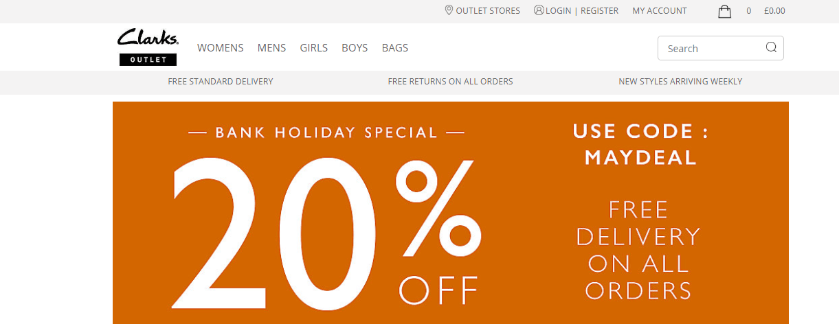 Clarks outlet outlet promo