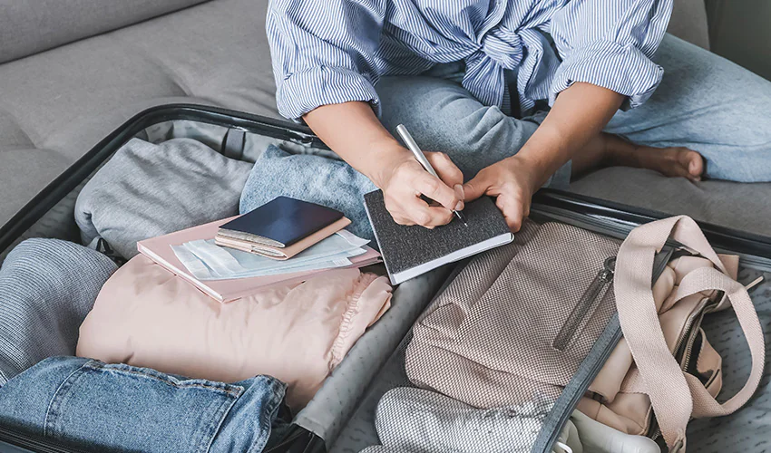 речі для подорожі восени