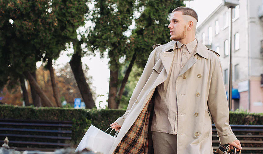 как носить тренч